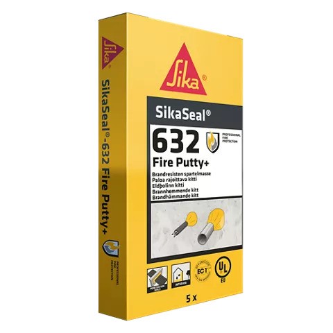 Sika SikaSeal-632 Fire Putty+ Cord Red Box of 5