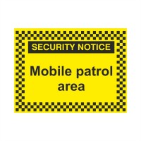 Rainbow SN.01C Mobile patrol area Sign
