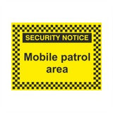 Rainbow SN.01C Mobile patrol area Sign