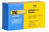 Tacwise QqEb2Er 0331 Type 53/6mm Galvanised Staples, Pack of 5000