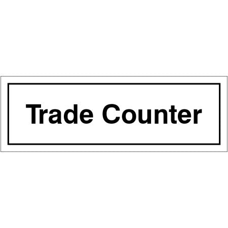 rainbow trade counter sign