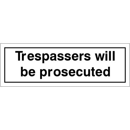 rainbow trespassers will be prosecuted sign