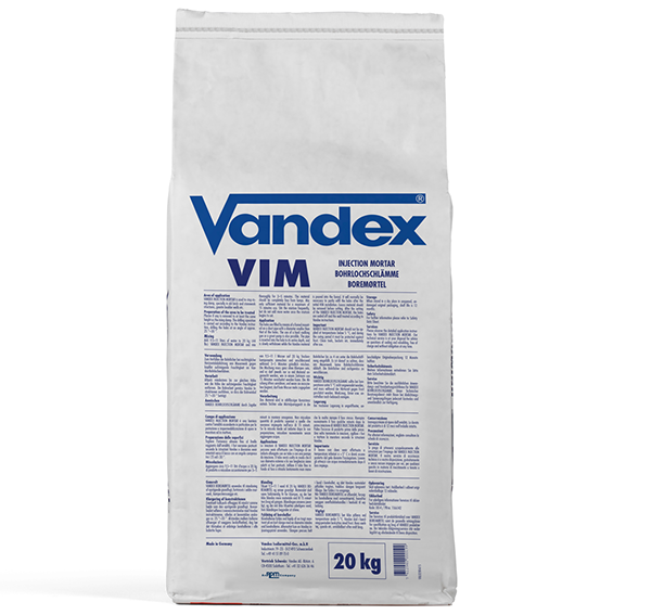 Vandex Injection Mortar (VIM) Retroactive Damp-Proof Course 20kg