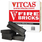 Vitcas Fire Bricks Black Pack of 6
