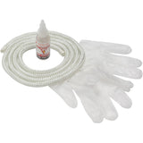 Vitcas White Stove Rope Seal and Glue Kit 10mm x 2m