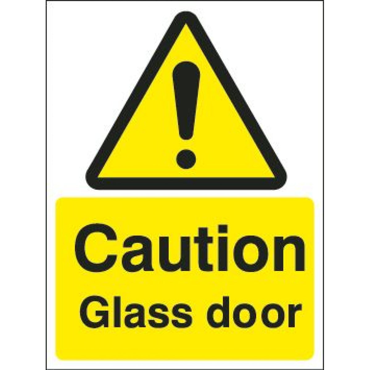 Rainbow WAG.53W Caution Glass Door Sign 150x200