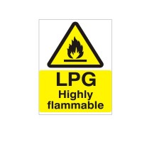 Rainbow WAG.60W LPG Highly Flammable Sign