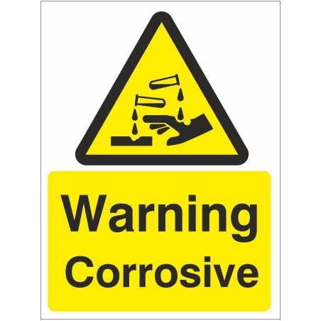 rainbow wag22w warning corrosive sign