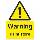 rainbow wag103w warning paint store sign