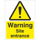 rainbow wac18d warning site entrance sign