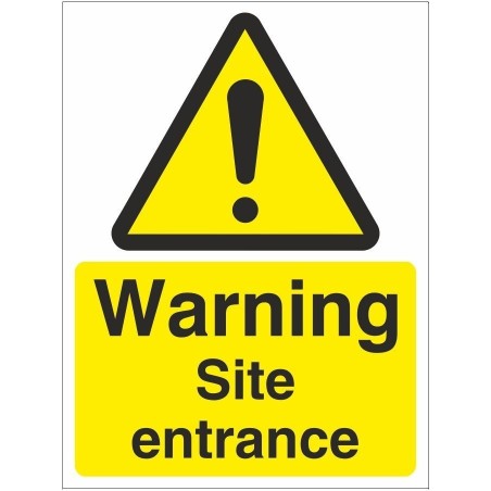 rainbow wac18d warning site entrance sign