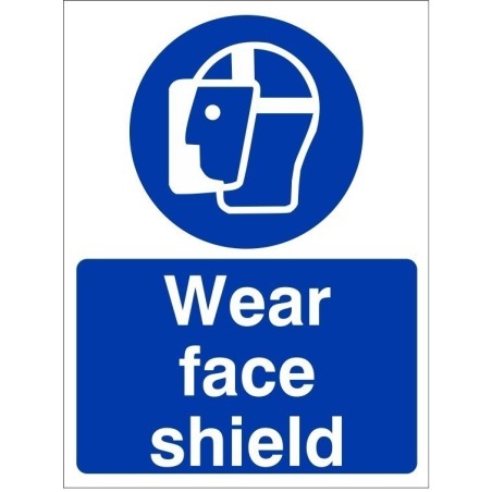 rainbow map18w wear face shield sign